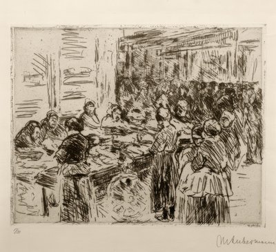 M. Liebermann, Jewish Quarter (Amsterdam) by Max Liebermann
